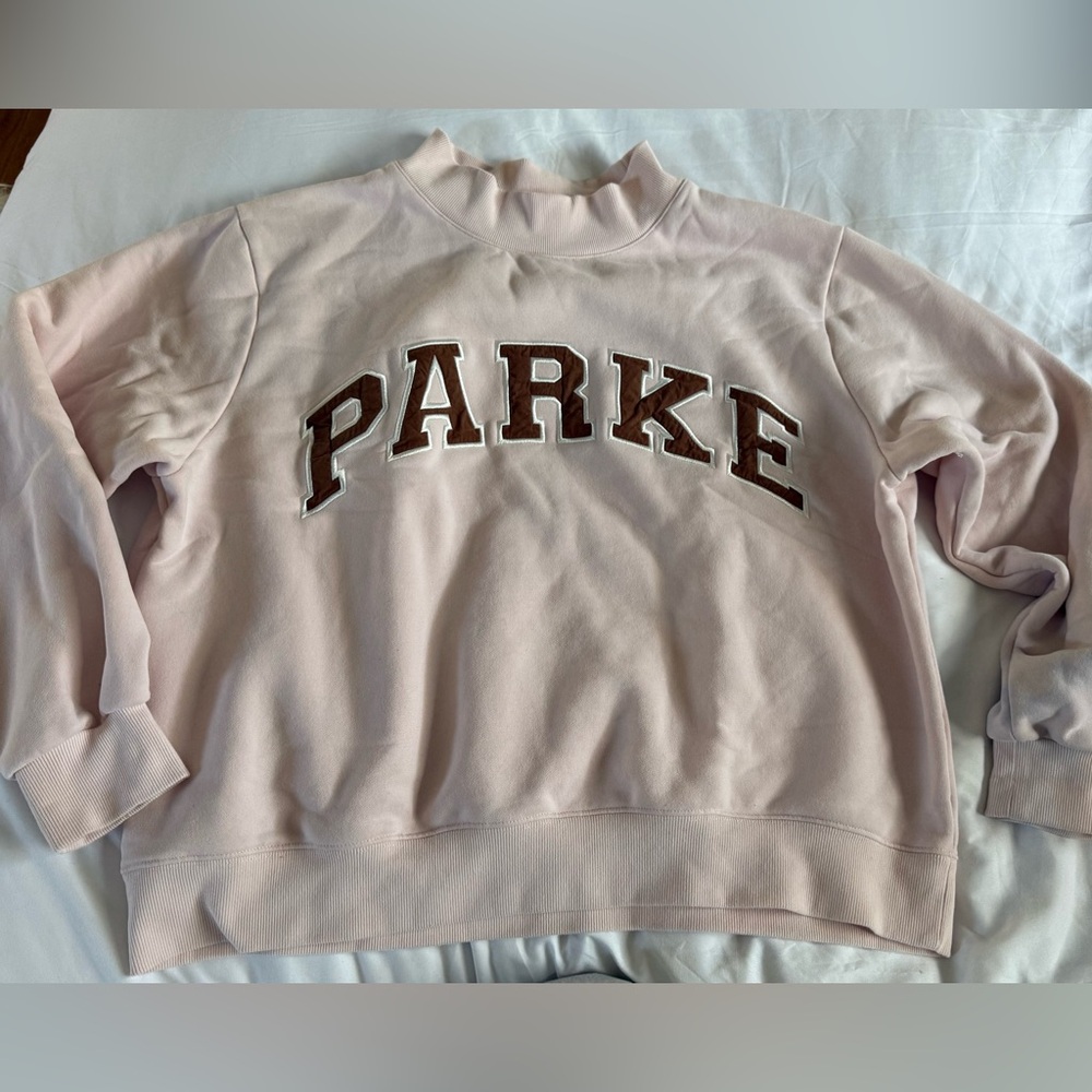 Authentic Parke pale pink and brown sweatshirt !